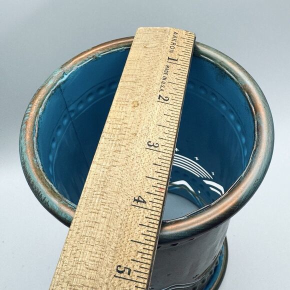 Pink Zebra Wax Warming Shade Metal Verigated Turquoise Blue Copper Southwestern - Picture 7 of 7